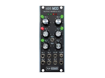 AJH Synth MiniMod Muting Mixer + VCA (Black)