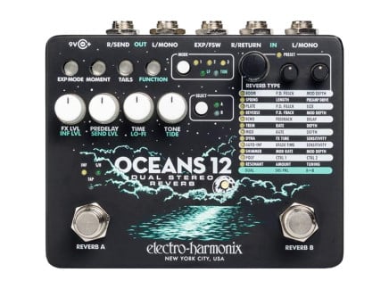 Electro-Harmonix Oceans 12 Dual Stereo Reverb Pedal