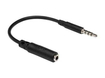 Hosa MHE-158 3.5mm TRRS Slim Headphone Adapter
