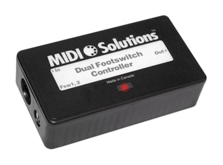 MIDI Solutions Dual Footswitch Controller
