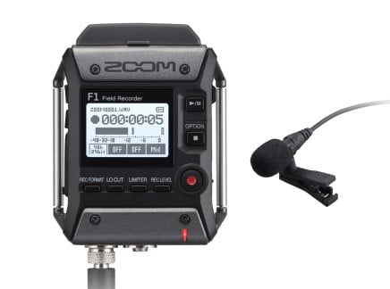 Zoom F1-LP Field Recorder + Lavalier Package
