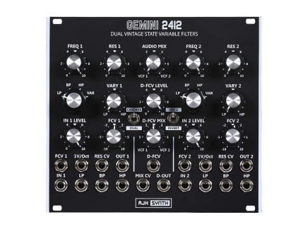 AJH Synth Gemini 2412 Eurorack Filter (Black)