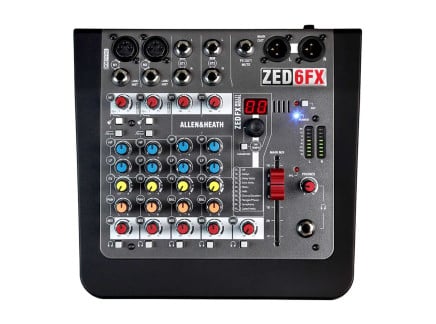 Allen & Heath ZED-6FX, top view