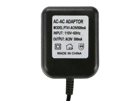9VAC 500mA Power Supply
