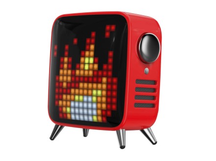 【レア品】Tivoo-Max-audio ワイヤレススピーカー 赤divoom Divoom Tivoo-Max Pixel Art Speaker (Red)