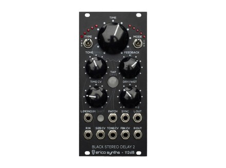 【Erica Synths】Black Double Bass Erica Black Stereo Delay 2 Effects Processor