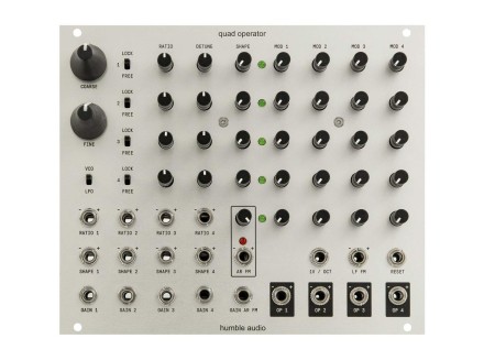 Humble Audio Quad Operator モジュラーシンセ Humble Audio Quad Operator FM Oscillator Bank