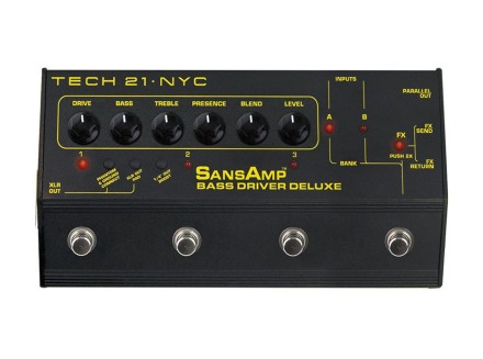 ベース SANSAMP BASS D DELUXE Tech 21 SansAmp Bass Driver Deluxe Bass Preamp Pedal