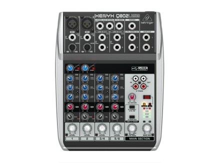 【ほぼ新品‼️値引中！】完全作動！behringer XENYX Q802USB Behringer Xenyx Q802USB 6CH Mixer and USB Interface