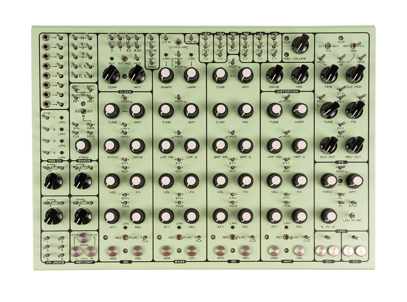 SOMA Laboratory Pulsar-23 Semi-Modular Drum Machine (Green) [USED