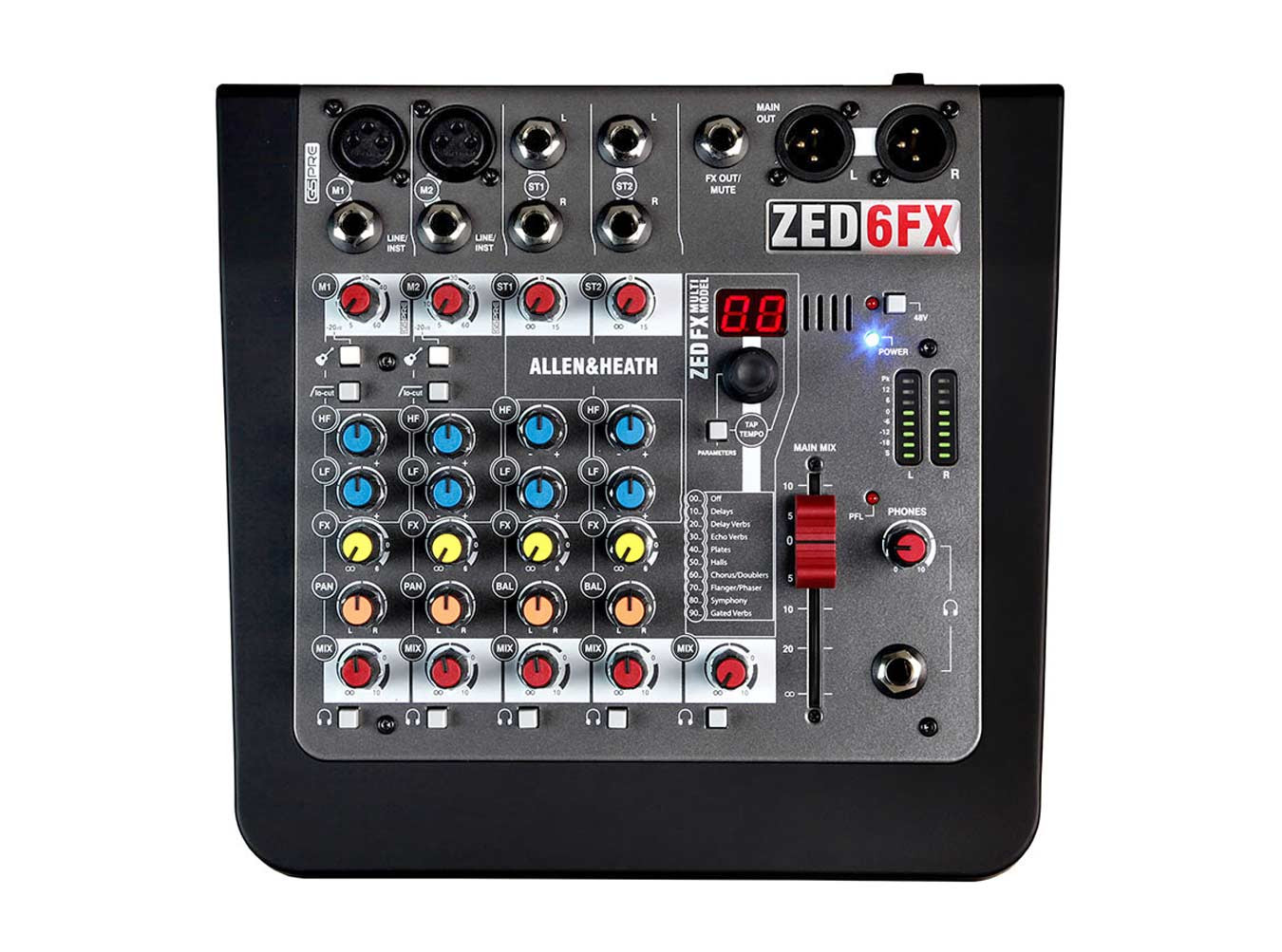 Allen & Heath ZED-6FX 6-Channel Mixer - Perfect Circuit
