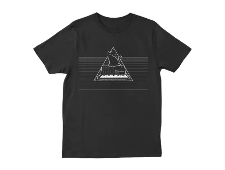 Cats on Synthesizers in Space Logo T-Shirt