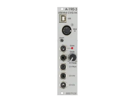 A-190-3 USB / MIDI-to-CV / Gate Interface