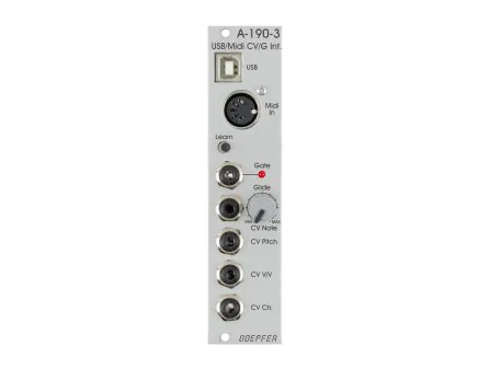 A-190-3 USB / MIDI-to-CV / Gate Interface