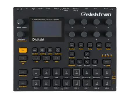Digitakt 8-Voice Digital Drum Computer + Sampler