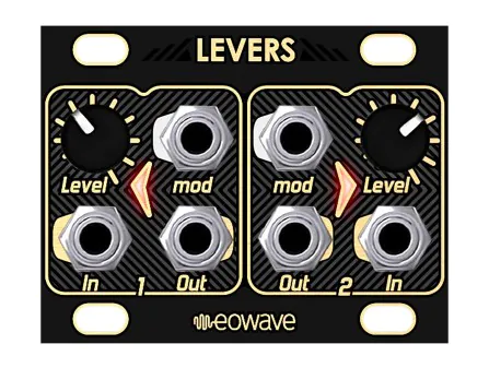 Eowave Levers 1U Dual VCA