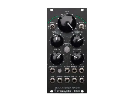 Erica Black Stereo Reverb Effects Processor Erica Black Stereo Reverb Effects Processor