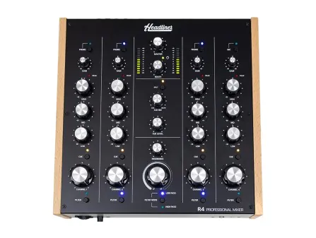 Headliner R4 4-Channel Analog Rotary DJ Mixer