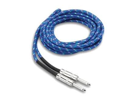 Hosa 3GT-18C Braided Cloth Guitar Cable - 18FT Hosa 3GT-18C Braided Cloth Guitar Cable - 18FT