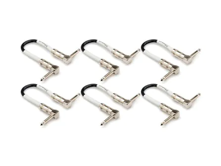 CPE-606 Right Angle Guitar Patch Cable - 6" (6-Pack) CPE-606 Right Angle Guitar Patch Cable - 6" (6-Pack)