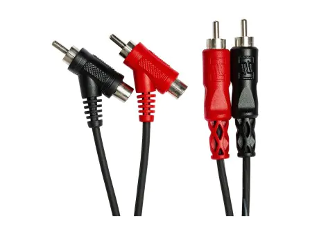Hosa CRA-200PB Dual RCA to Piggyback RCA Cable Hosa CRA-200PB Dual RCA to Piggyback RCA Cable