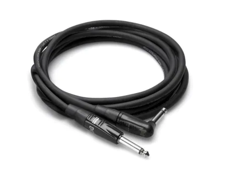 Hosa HGTR-000R Straight to Angled 1/4" Cable Hosa HGTR-000R Straight to Angled 1/4" Cable