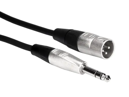 Hosa HSX-000 REAN 1/4" TRS to XLRM Cable