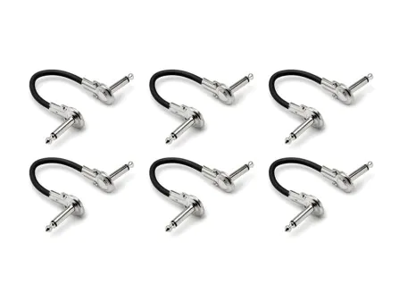 IRG-600.5 Right Angle Low Profile Guitar Patch Cable - 6" (6-Pack) IRG-600.5 Right Angle Low Profile Guitar Patch Cable - 6" (6-Pack)