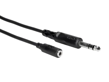 Hosa MHE-300 3.5mm to 1/4" Headphone Extension Hosa MHE-300 3.5mm to 1/4" Headphone Extension