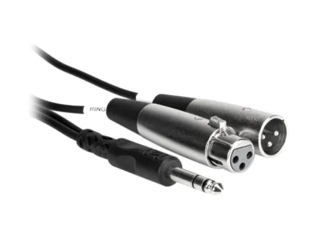 Hosa SRC-200 1/4" TRS to XLR-M/F Insert Cable