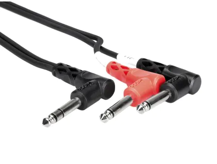 Hosa STP-201RR 1/4" TRS Insert Cable - 1M