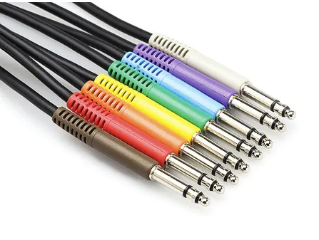 Hosa TTS-800 TT Bantam Patch Cable 8-Pack