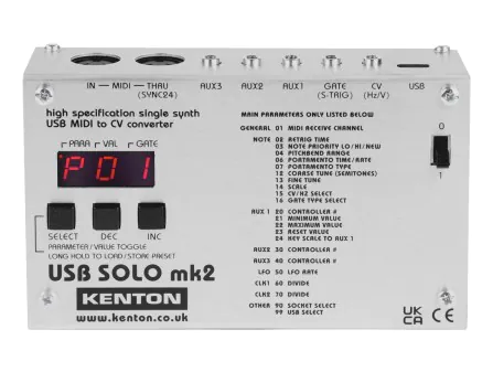 Kenton USB Solo Mk2 MIDI to CV Converter
