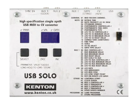 Kenton USB Solo Single CH MIDI to CV Converter [USED]