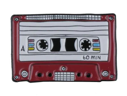 Khonka Klub Red Cassette Tape Pin Khonka Klub Red Cassette Tape Pin