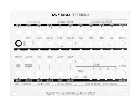 Koma Elektronik Field Kit FX Eurorack Panel