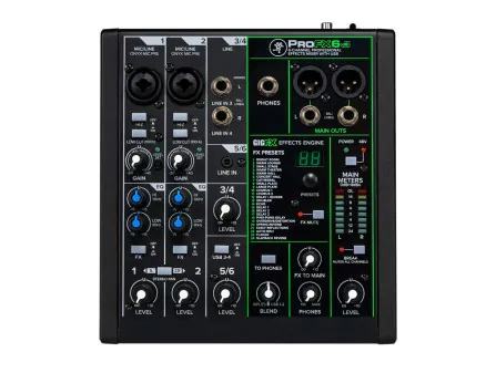 Mackie ProFX6v3 6-Channel Mixer