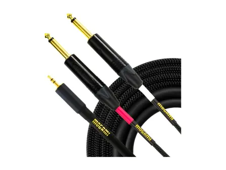 Mogami Gold 3.5mm TRS to Dual 1/4" TS Cable Mogami Gold 3.5mm TRS to Dual 1/4" TS Cable