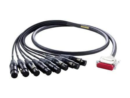 Mogami Gold 8-Channel XLRF to DB25 Snake