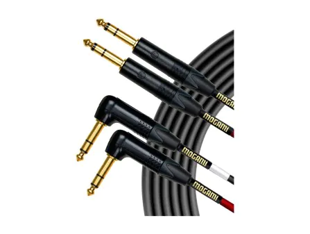 Mogami Gold Straight-Right Angle Stereo TRS Cable