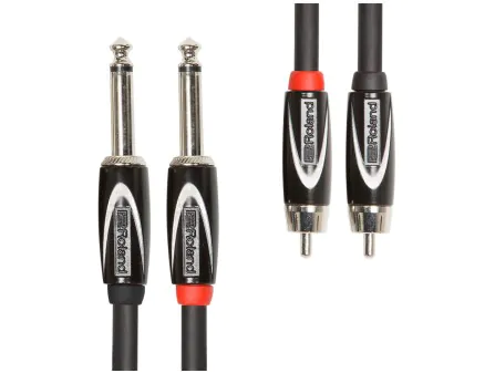 Roland RCC-00-2R28 1/4" to RCA Cable Roland RCC-00-2R28 1/4" to RCA Cable