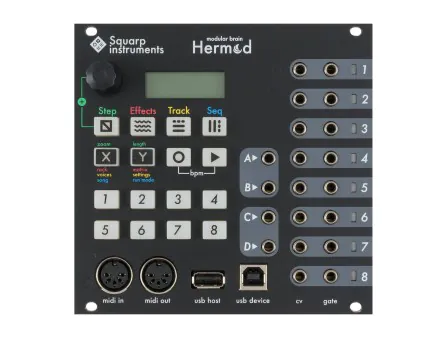 Squarp Hermod Sequencer + MIDI to CV (Black) [USED]