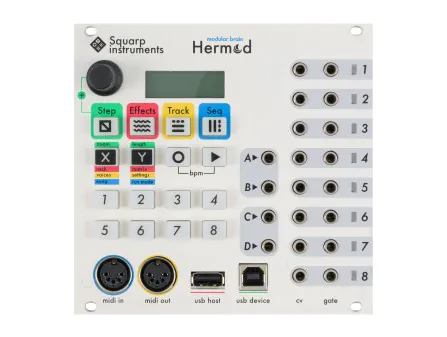 Squarp Hermod Sequencer + MIDI to CV (White) [USED]