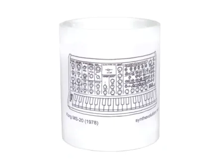 Synth Evolution Korg MS-20 Synthesizer Mug Synth Evolution Korg MS-20 Synthesizer Mug