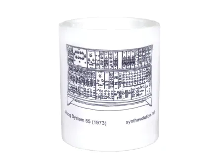 Synth Evolution Moog System 55 Synthesizer Mug Synth Evolution Moog System 55 Synthesizer Mug