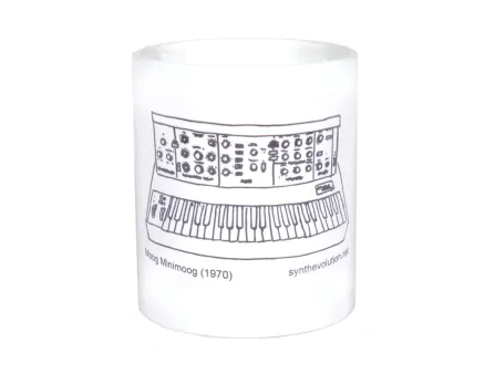 Synth Evolution Moog Minimoog Synthesizer Mug Synth Evolution Moog Minimoog Synthesizer Mug