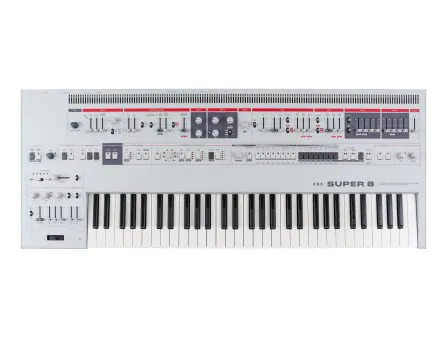 Super 8 Polyphonic Hybrid Keyboard Synthesizer (White) Super 8 Polyphonic Hybrid Keyboard Synthesizer (White)