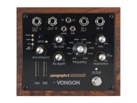 Vongon Paragraphs II Stereo Filter Pedal