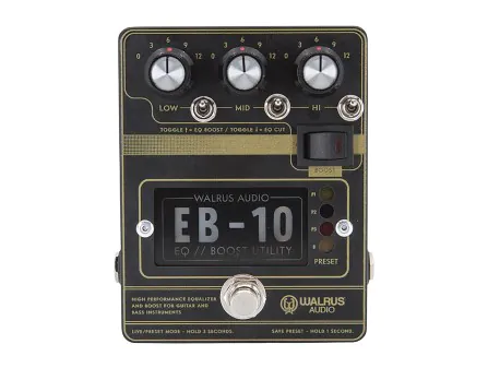 Walrus Audio EB-10 Preamp / EQ / Boost Pedal Walrus Audio EB-10 Preamp / EQ / Boost Pedal
