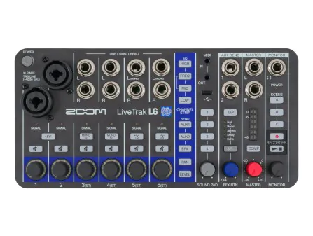 LiveTrak L6 Portable Mixer + Recorder